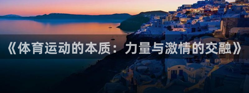 3377体育官网下载平台注册：《体育运动的本质：力量与激情的
