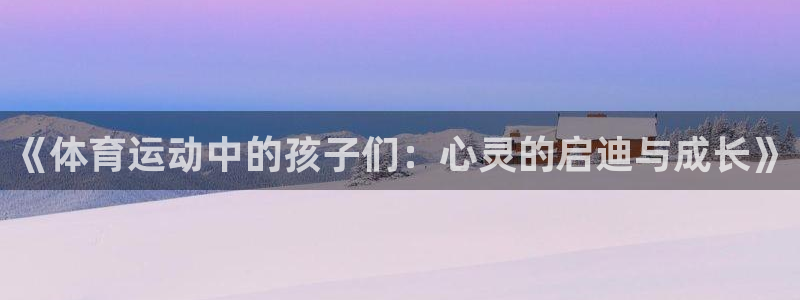 3377体育官方正版app代理：《体育运动中的孩子们